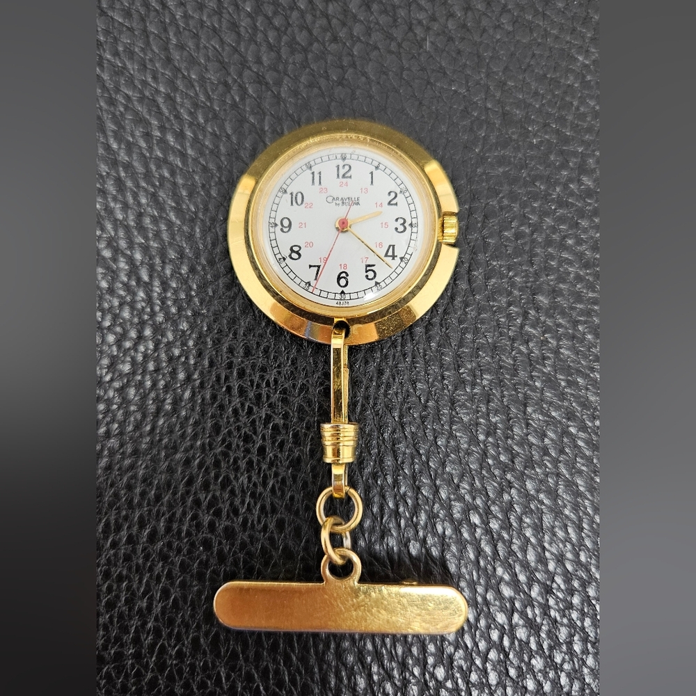 Bulova Caravelle Watch Brooch Pendant